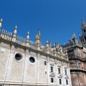 EU ESP AND SEV Seville 2017JUL14 CatedralDeSevilla 001  I'd have to say that while the   Catedral de Santa María de la Sede   ( Seville Cathedral ) was architecturally impressive from the outside, it didn't do much from me when entering to forego the 9&euro; ( $14AUD / $11USD ) entrance fee. : 2017, 2017 - EurAisa, DAY, Europe, Friday, July, Southern Europe, Spain